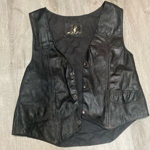 Genuine leather vest made in Mexico